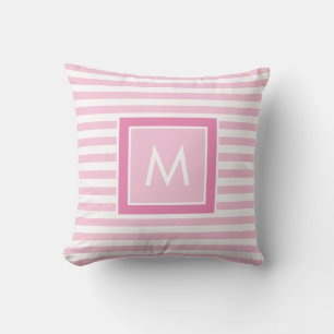 Coussin Monogramme de bébé personnalisé