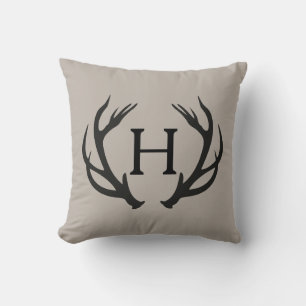 Coussin Monogramme de Deer Antler