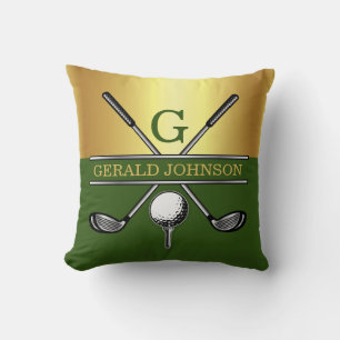 Coussin Monogramme de golf sur mesure