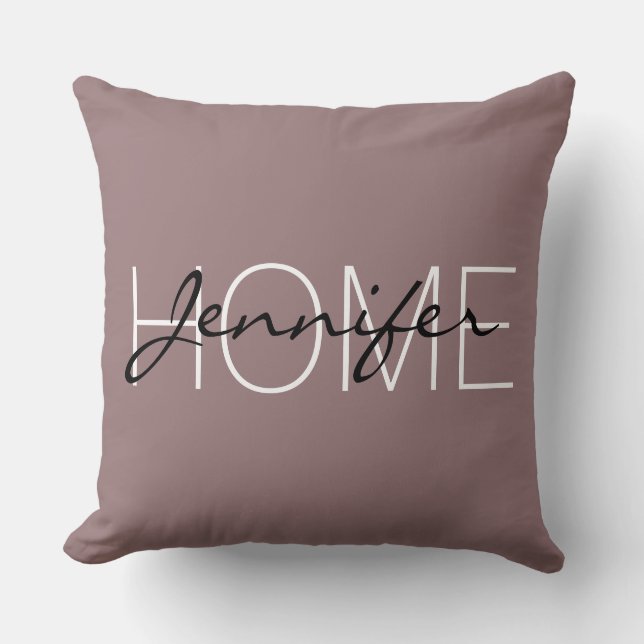 Coussin monogramme de la maison de couleur bazar (Recto)