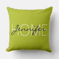 monogramme de la maison de couleur vert acide