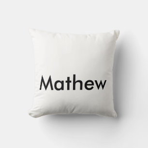 Coussin monogramme de lettre initiale simple ajoutez votre