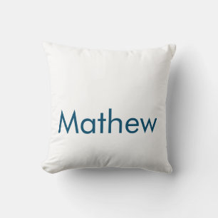 Coussin monogramme de lettre initiale simple ajoutez votre