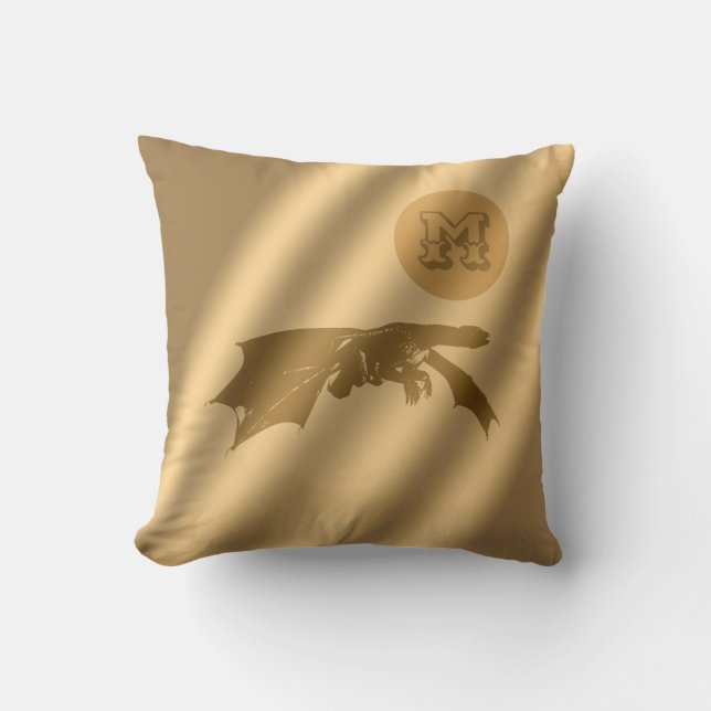 Coussin Monogramme de luxe Dragon Gold (Recto)