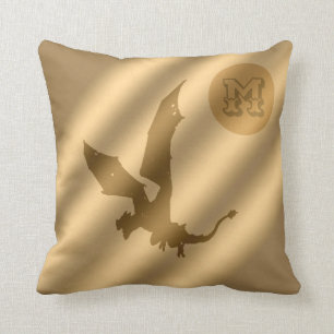 Coussin Monogramme de luxe Dragon Gold
