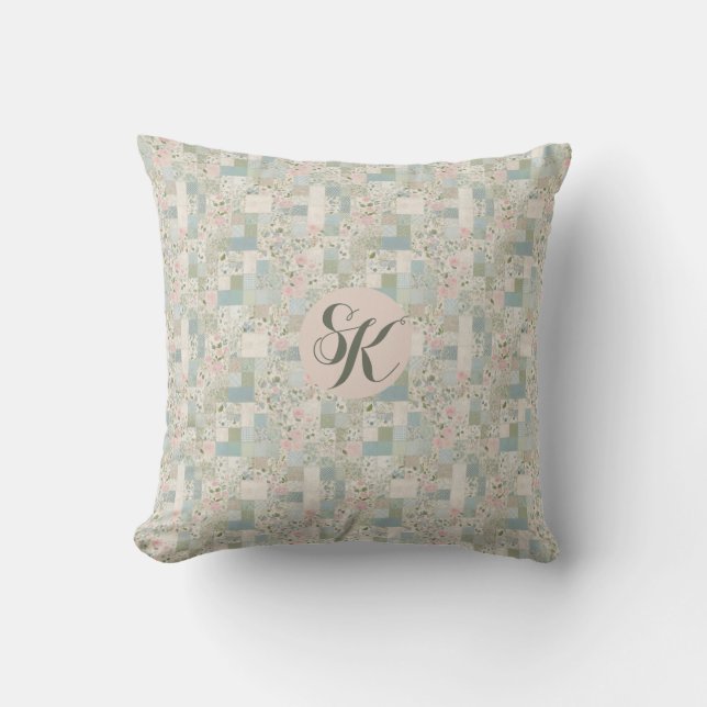 Coussin Monogramme de maquette (Recto)