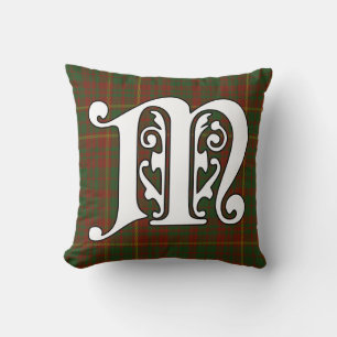 Coussin Monogramme de tartan de clan de MacRory