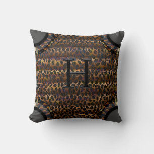 Coussin Monogramme Faune