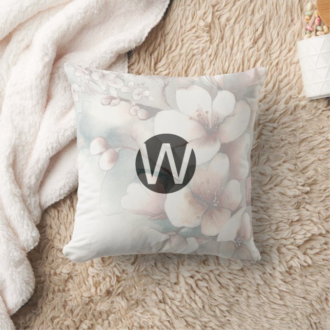 Coussin Monogramme Fleur de Cerisier (Couverture)