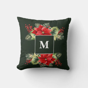 Coussin Monogramme floral
