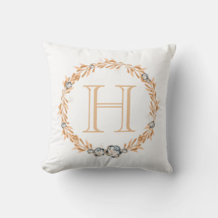 Coussin Monogramme floral