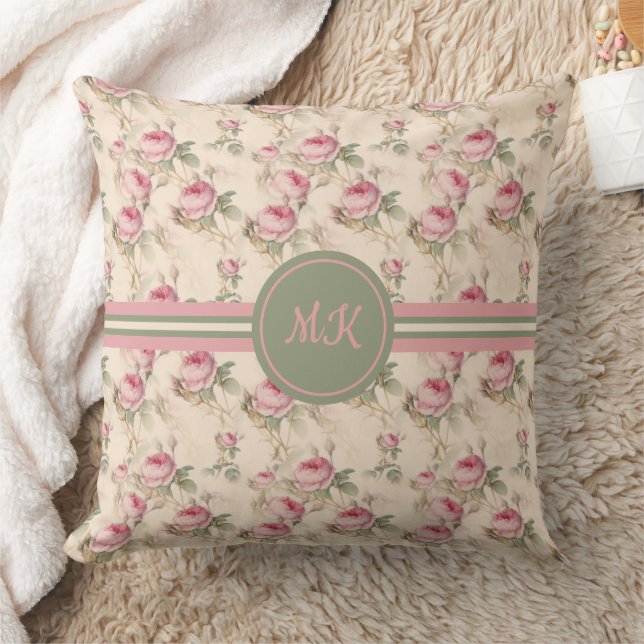 Coussin Monogramme floral lunaire (Couverture)