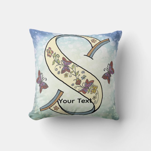 Coussin Monogramme floral S (Recto)