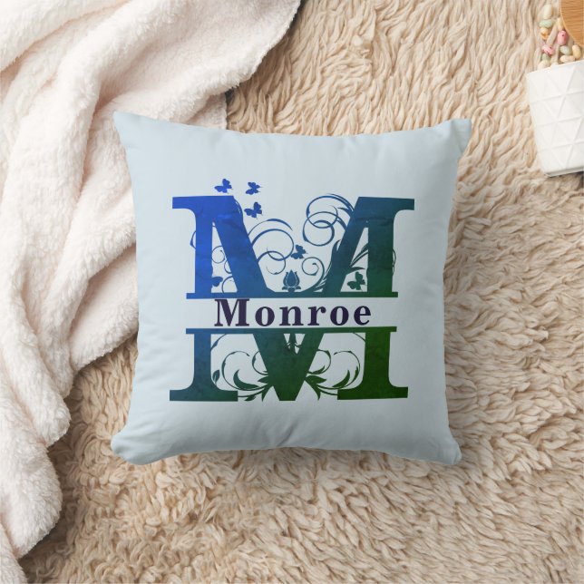 Coussin Monogramme fractionné personnalisable 'M' (Couverture)