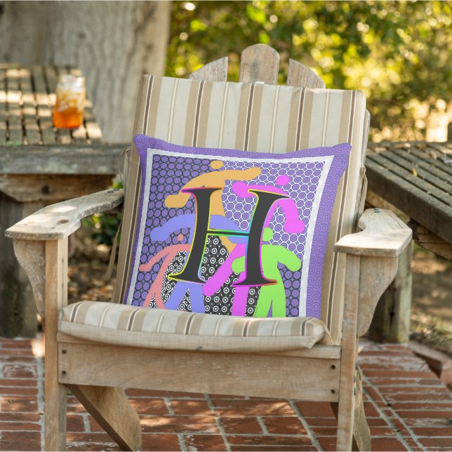 Coussin Monogramme initial H Multi (Chaise)