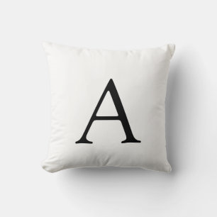 Coussin Monogramme initial simple