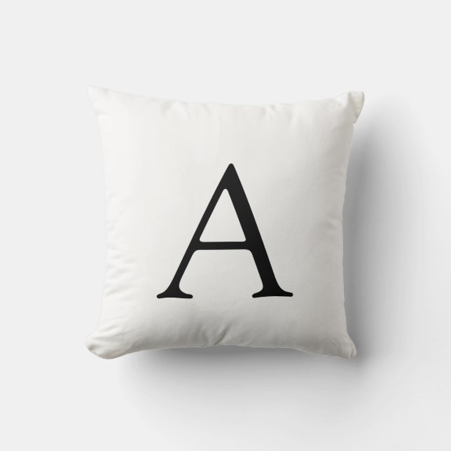 Coussin Monogramme initial simple (Recto)