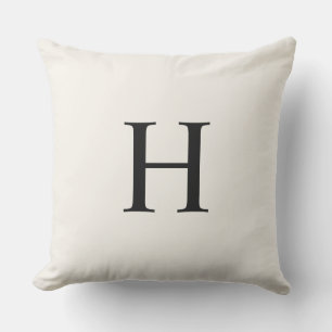 Coussin Monogramme Moderne Classique