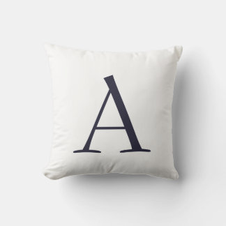 Coussin Monogramme moderne simple et élégant initial