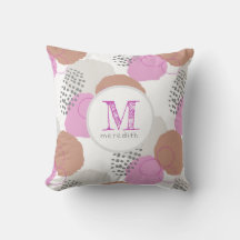 Monogramme Motif rose Abstrait moderne 