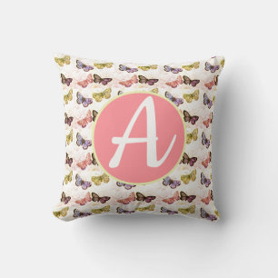Coussin MONOGRAMME PERSONNALISABLE BOUTTERFLY Lancer Oreil