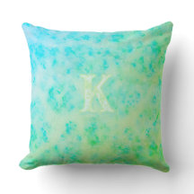 Monogramme personnalisé aquarelle texturée côtière