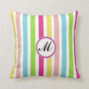 Coussin Monogramme personnalisé Couleur de l'oreiller à 