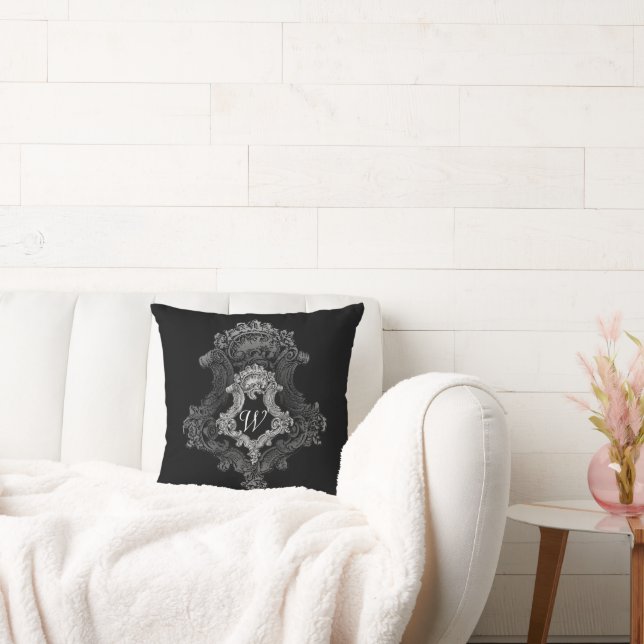 Coussin Monogramme personnalisé initial (Canapé)