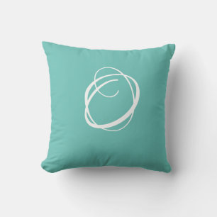 Coussin Monogramme personnalisé initial