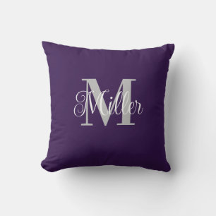 Coussin Monogramme personnalisé simple