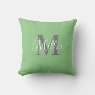 Coussin Monogramme personnalisé simple