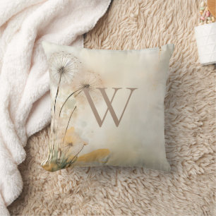 Coussin Monogramme Pissenlits