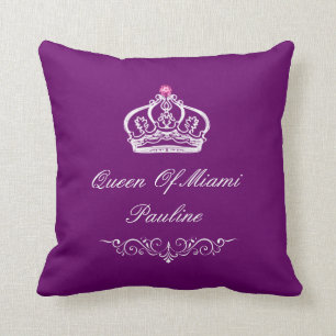Coussin Monogramme Queen Crown