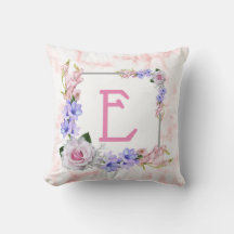 Monogramme Rose en marbre rose