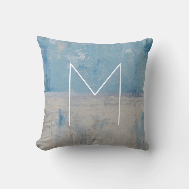 Coussin Monogramme | Silver Aura (Recto)