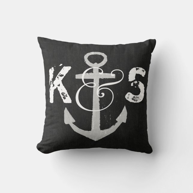 Coussin Monogramme Sur Mesure Coupe Nautique Coupe-Jeu (Recto)