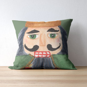 Coussin Monogramme vacances heureuses Cute soldat noisette