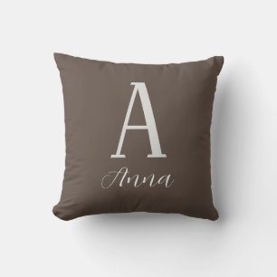 Coussin Monogramme Vibe d'automne Jeu d'oreiller