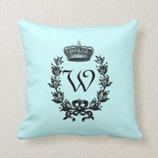 Coussin Monogramme vintage de couronne