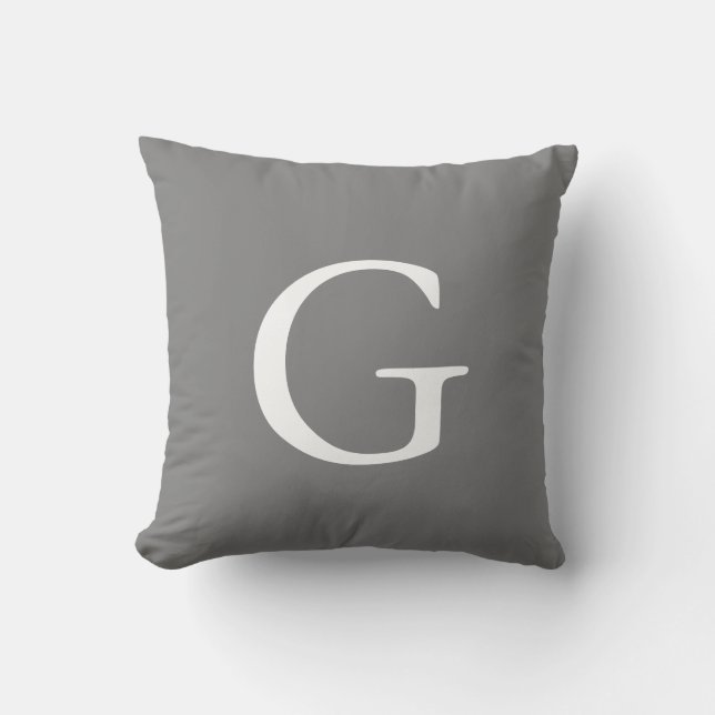Coussin Monogrammed Gray (Recto)