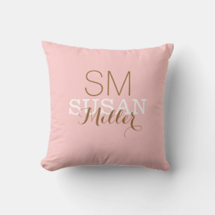 Coussin monogrammed . votre propre nom