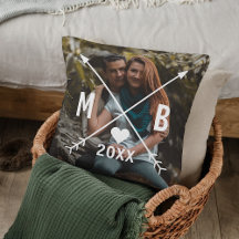 Monogrammes Personnalisés Cœur Amour Flèches
