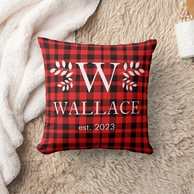 Coussin Monographie de Noël de Buffalo Plaid (Couverture)