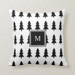 Coussin Monographies familiales des arbres noirs modernes