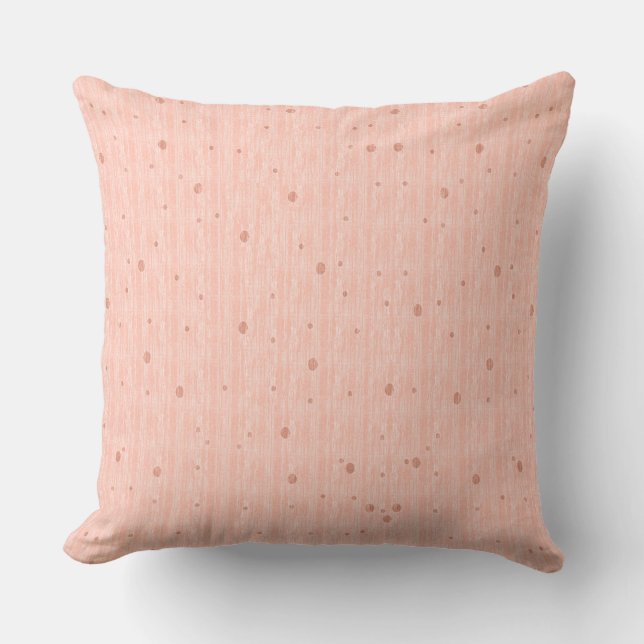 Coussin Monotone de soie - Pêcher (Recto)