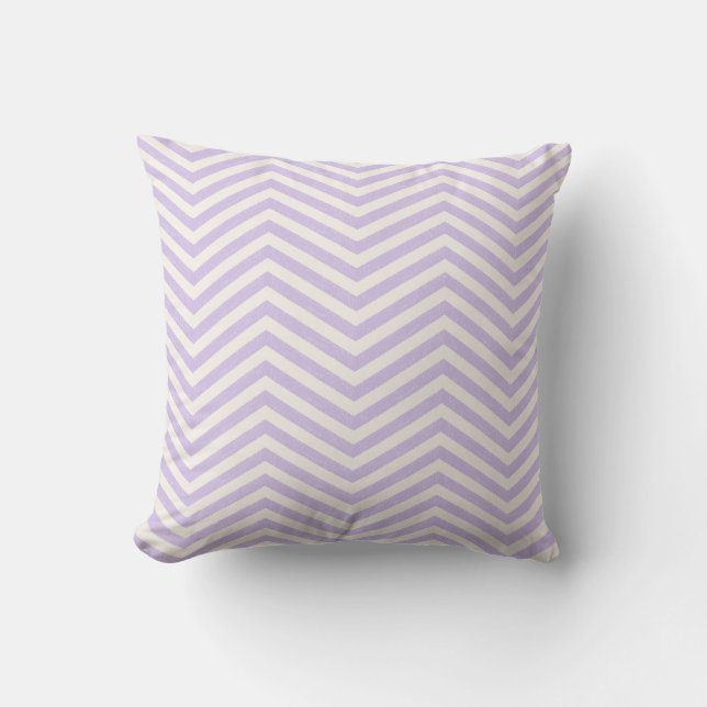 Coussin MonoZag Lavande Douce (Recto)