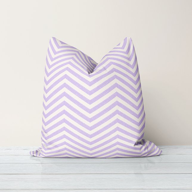 Coussin MonoZag Lavande Douce (Créateur téléchargé)