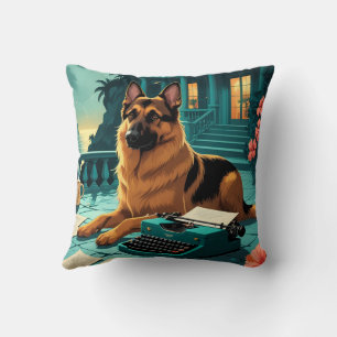 Coussin Monsieur Berger Allemand vintage