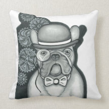 Monsieur Bouledogue Pillow