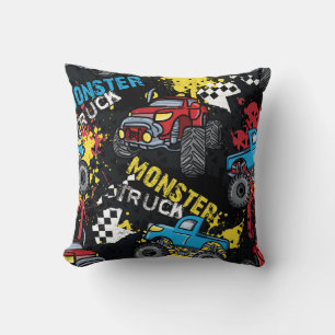 Coussin Monster Car : Abstrait Motif enfant